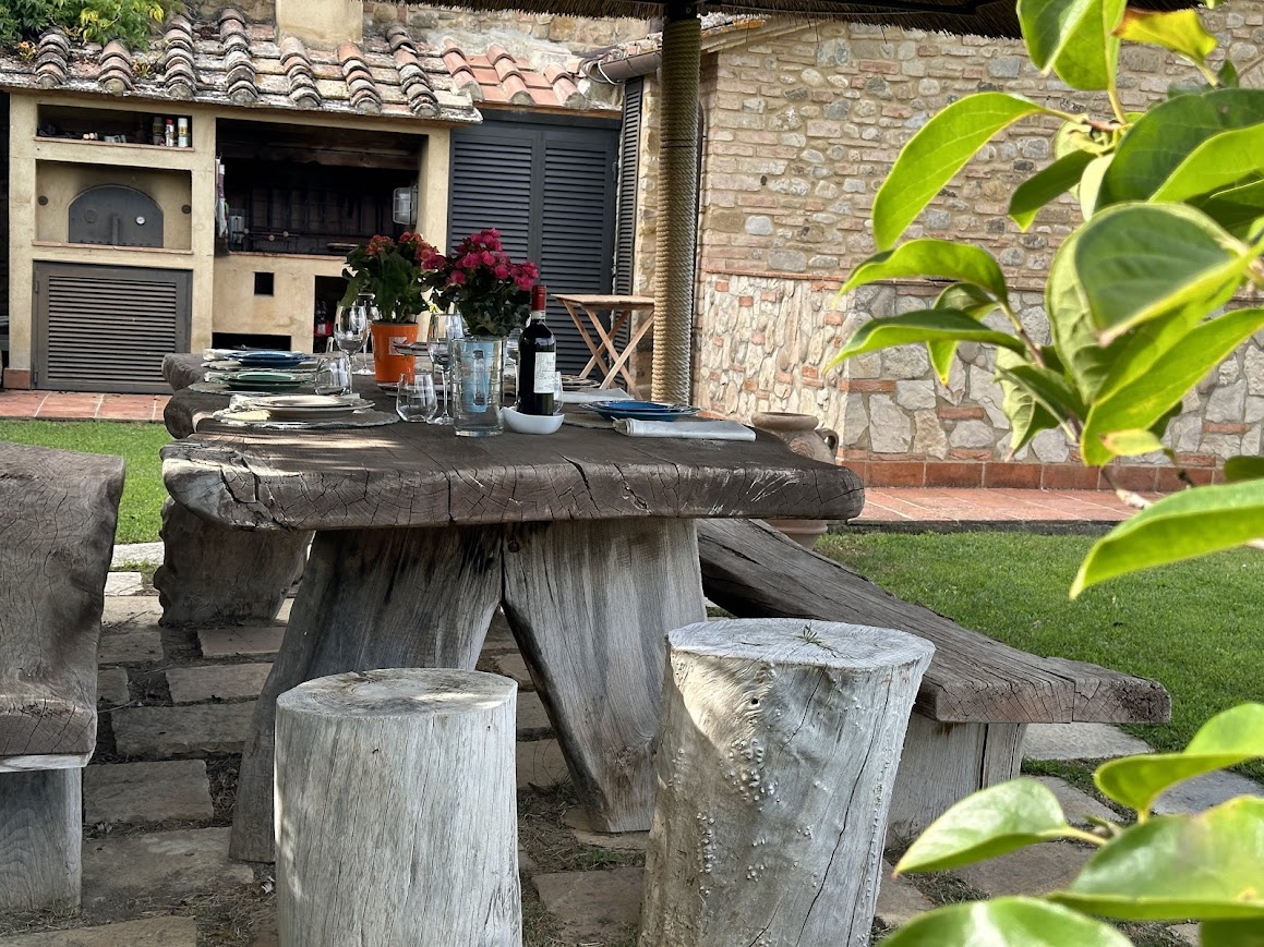 Giardino panoramico della tenuta